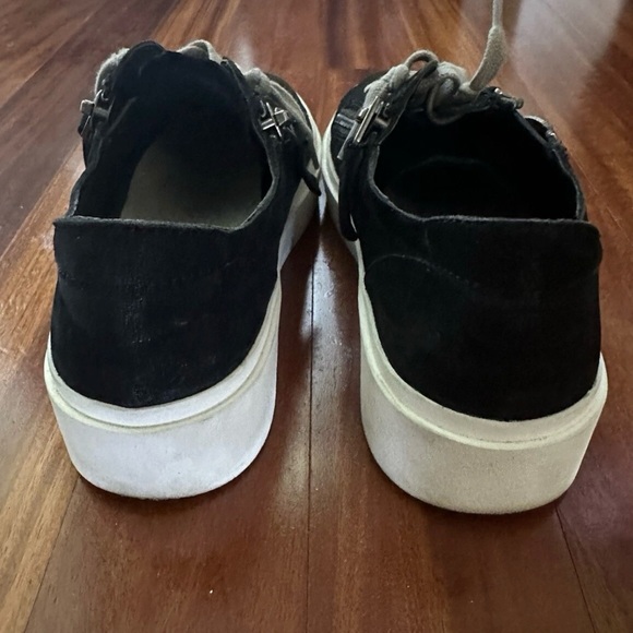 Dolce Vita Black Sneakers with White Soles - Picture 4 of 6